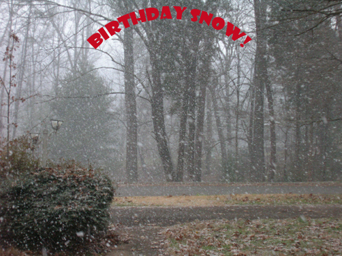 Birthday Snow