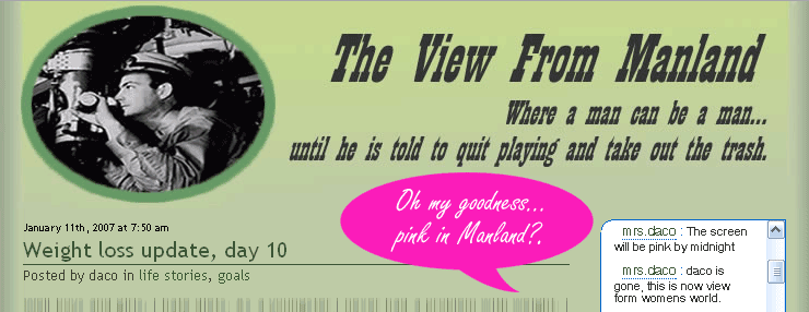 manland in pink